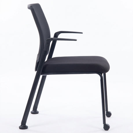 MA Rea Mesh Back Stackable Chair with 2 Castors