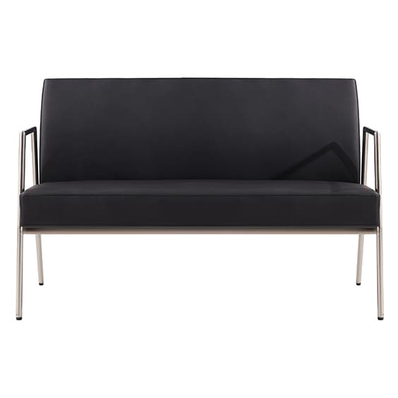 ST Rivet PU Leather Upholstered 2 Seater Lounge