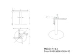 RL Estilo Metal Disc Base Coffee Table Base