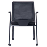 MA Rea Mesh Back Stackable Chair with 4 Castors