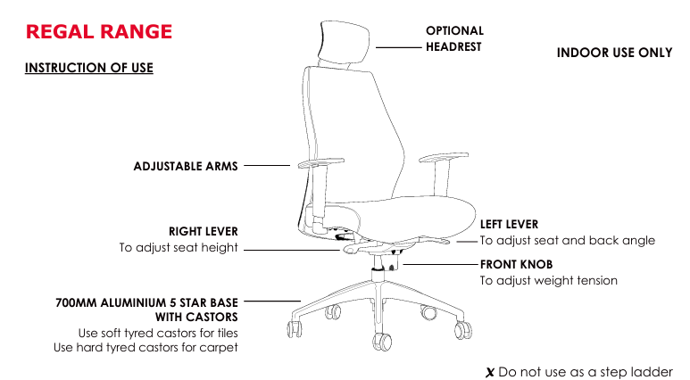 ST Regal High Back Ergonomic Executive Chair