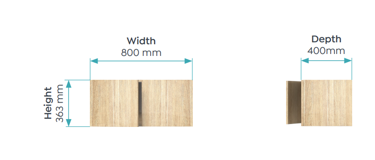 OL Rhodes Wall Mount Cabinet Components