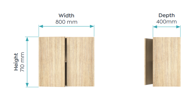 OL Rhodes Wall Mount Cabinet Components