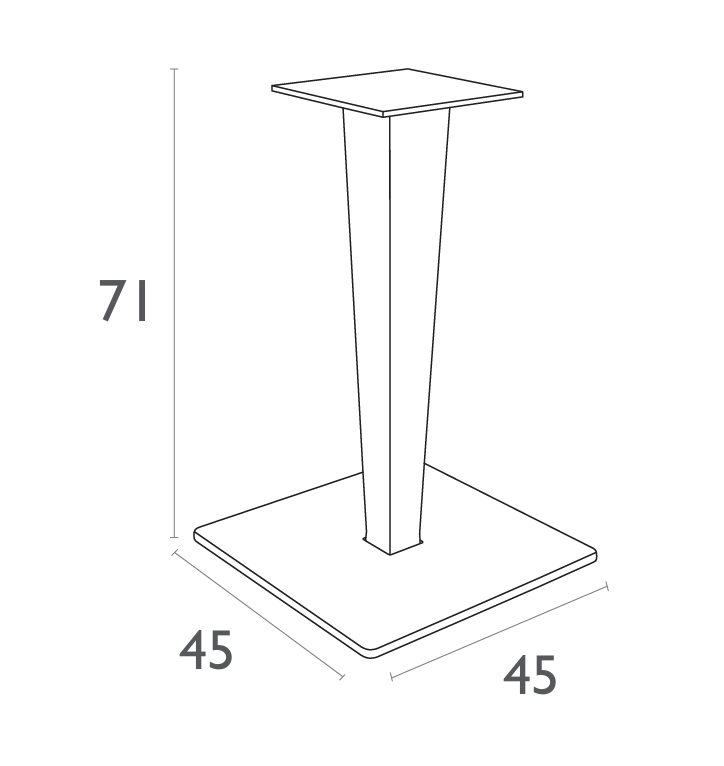 FL Riva Hospitality Outdoor Table Base