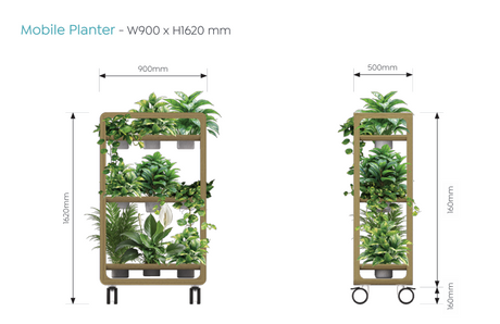 OL Rover 3 Tier Mobile Planter