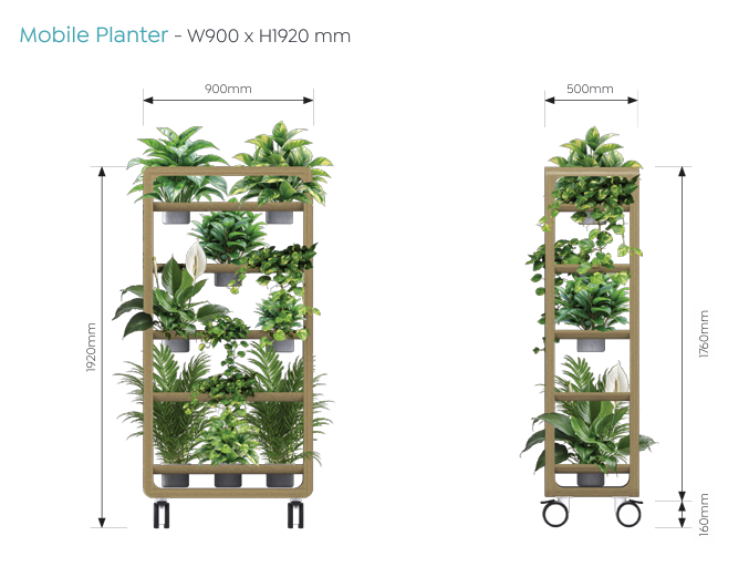 OL Rover 4 Tier Mobile Planter