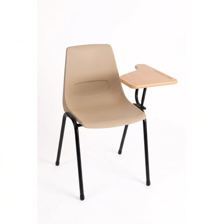 MA Shell Black Metal Framed Stackable Lecture Chair