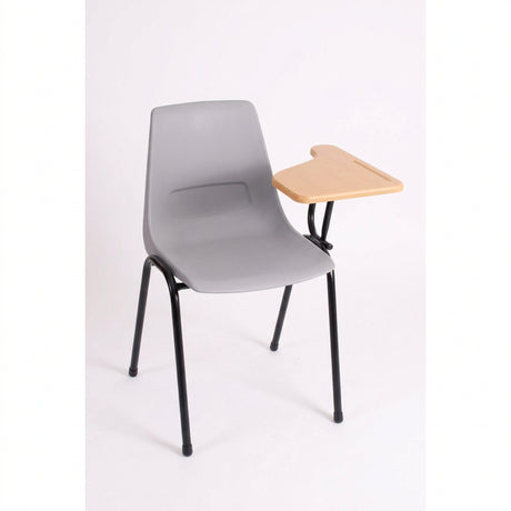 MA Shell Black Metal Framed Stackable Lecture Chair