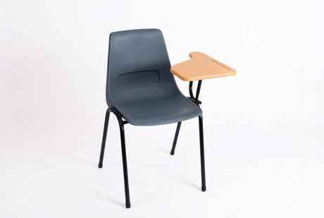 MA Shell Black Metal Framed Stackable Lecture Chair