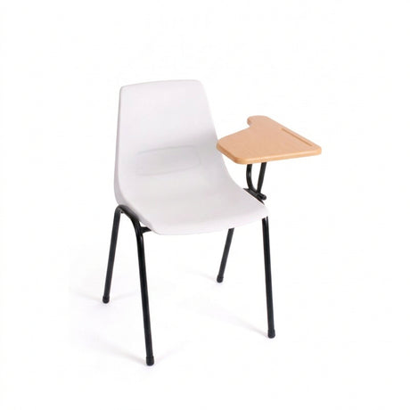 MA Shell Black Metal Framed Stackable Lecture Chair