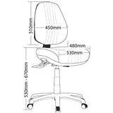 ST Safari Fabric Upholstered High Back Ergonomic Task Chair