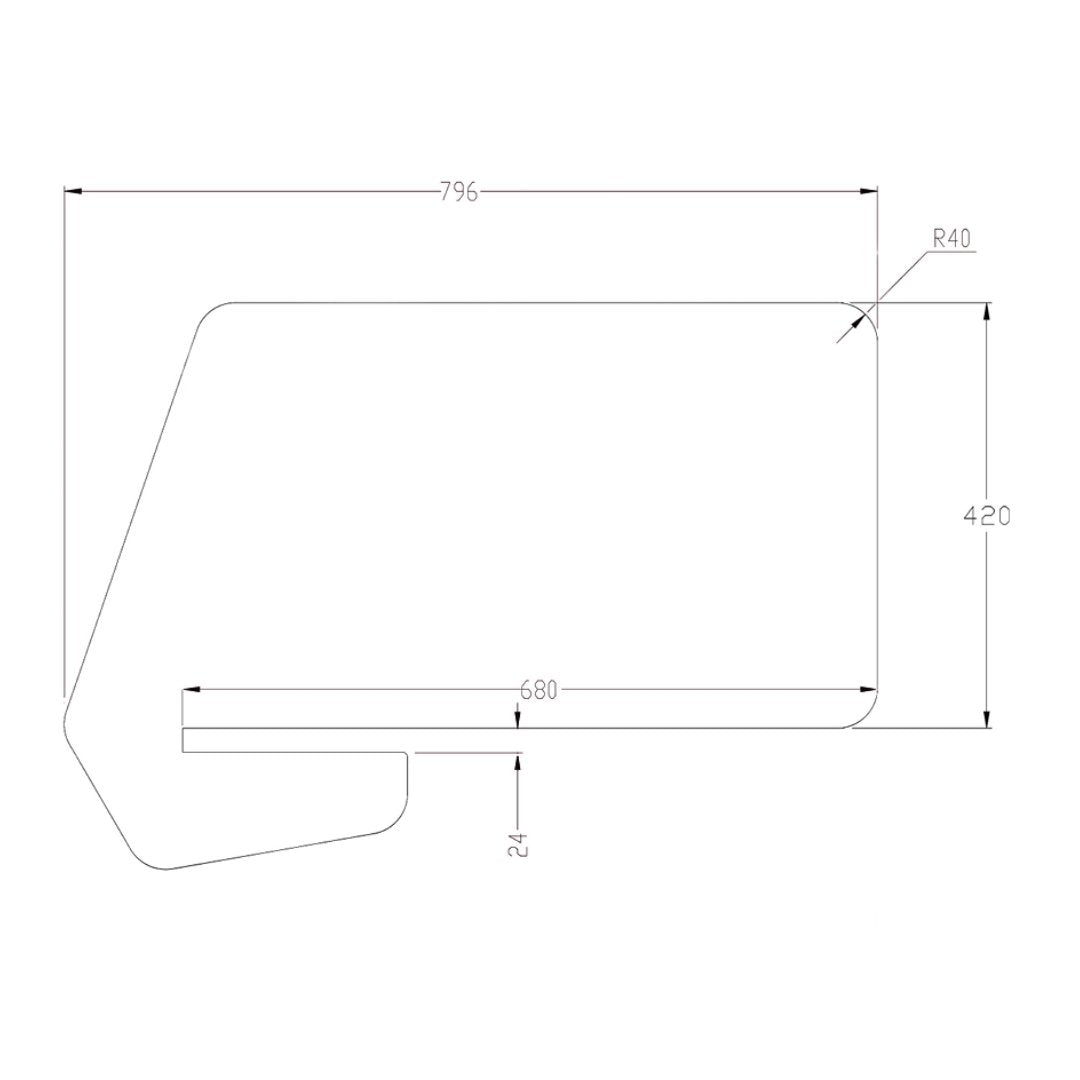 VC Sana Slide On Acoustic Desk Divider