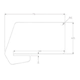 VC Sana Slide On Acoustic Desk Divider