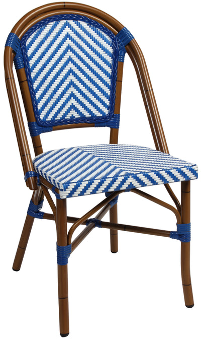 EZ Amalfi Synthetic Wicker Aluminium Frame Outdoor Dining Chair
