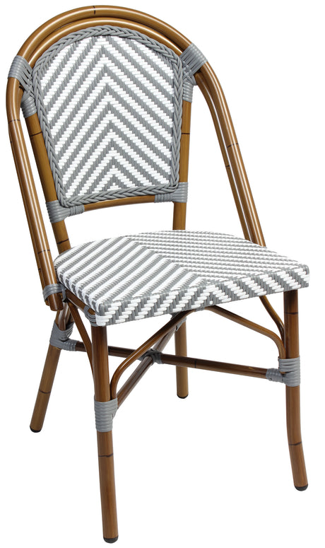EZ Amalfi Synthetic Wicker Aluminium Frame Outdoor Dining Chair