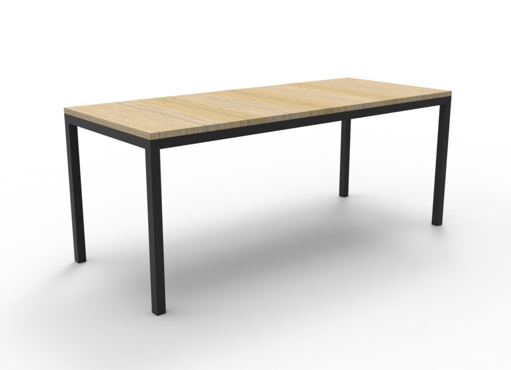 RL Steel Frame Melamine Top Table