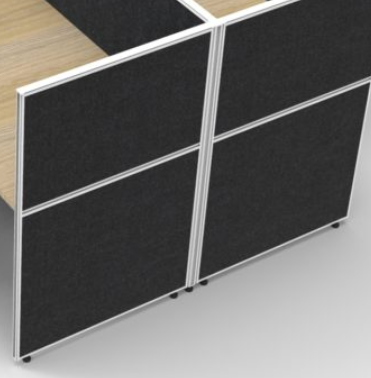 RL SHUSH30 Cubicle Screen System for 2 Person