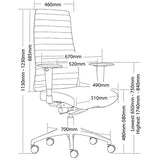 ST Siena PU Leather High Back Executive Chair