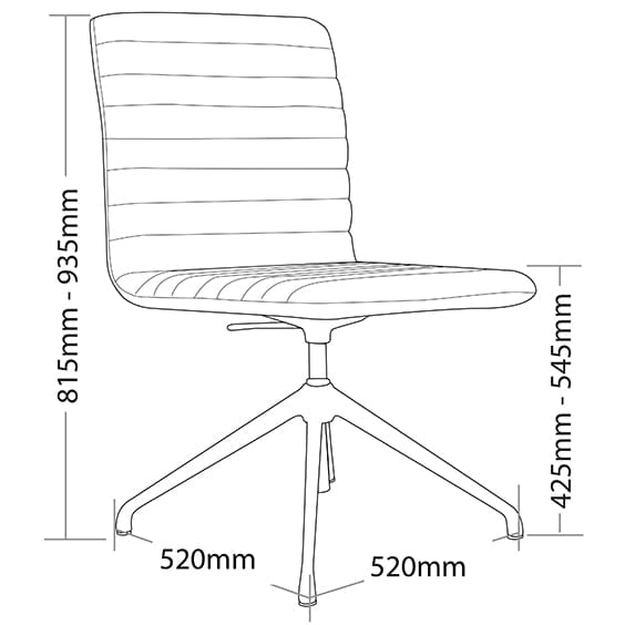ST Smoke Black Metal Base Fully Upholstered Breakout Chair