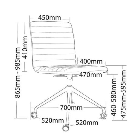 ST Smoke 4 Star with Castor Base Fabric Upholstered Boardroom Chair