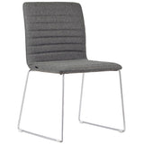 ST Smoke Sled Base Fully Upholstered Breakout Chair