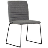 ST Smoke Sled Base Fully Upholstered Breakout Chair