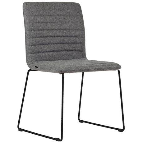 ST Smoke Sled Base Fully Upholstered Breakout Chair
