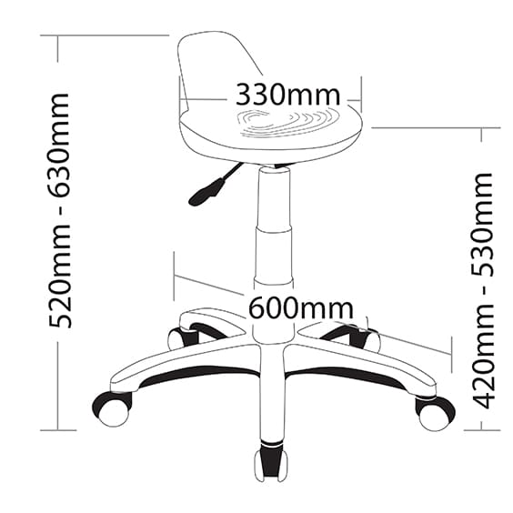 ST State Industrial Stool