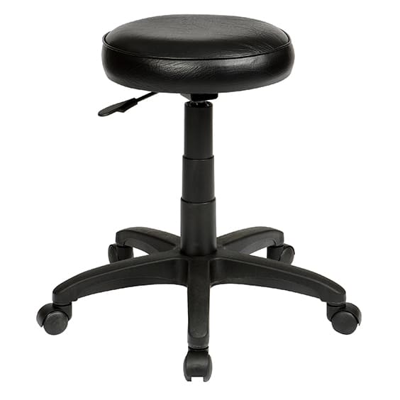 ST State Upholstered Seat Height Adjustable Industrial Stool