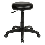 ST State Upholstered Seat Height Adjustable Industrial Stool