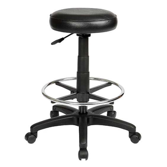 ST State Upholstered Seat Height Adjustable Drafting Stool