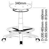 ST State Industrial Drafting Stool ST005D