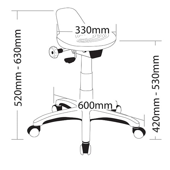 ST State Industrial Stool ST006