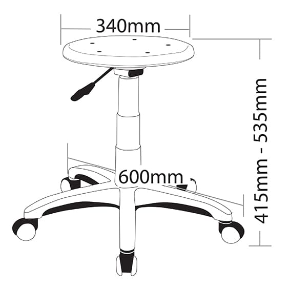 ST State Industrial Stool ST008