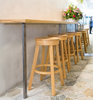 EZ Bonn Solid Timber Barstool