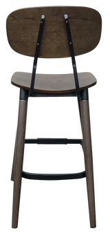 EZ STOOL VINTAGE METAL BLACK - WALNUT