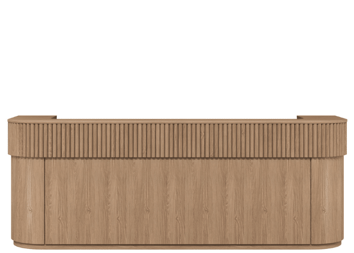 DD Sheela Curved End Reception Counter