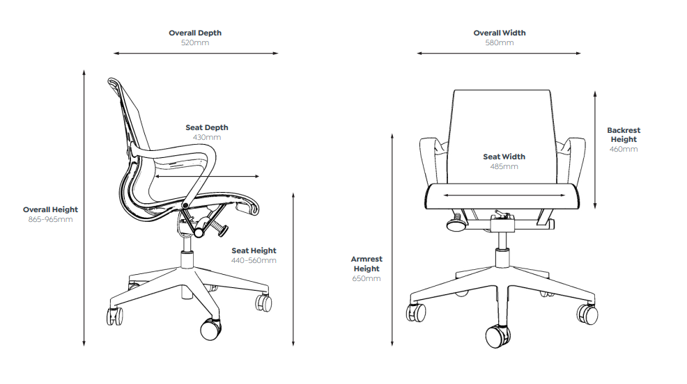 OL Scroll Mesh Back Boardroom Chair