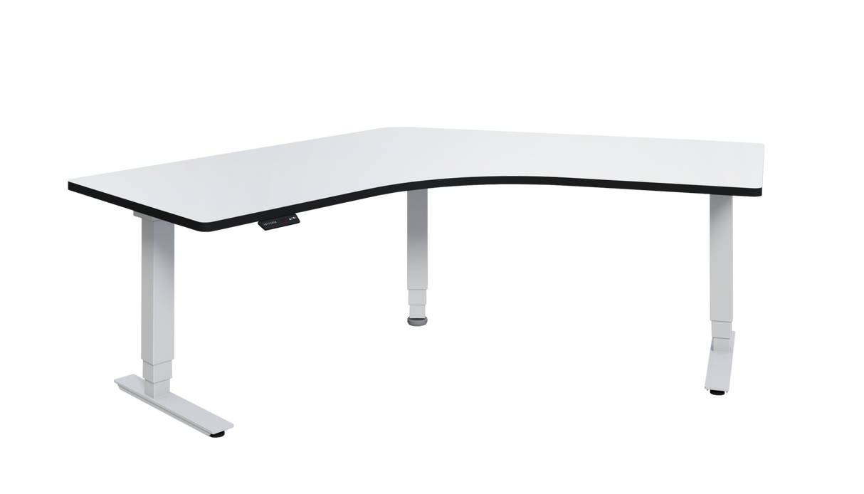 DD Height Adjustable Curved Corner Workstation