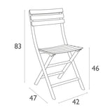 FL Helen Hospitality Outdoor Folding Chair