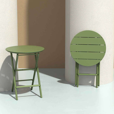FL Siesta Helen Hospitality Outdoor Round Folding Table