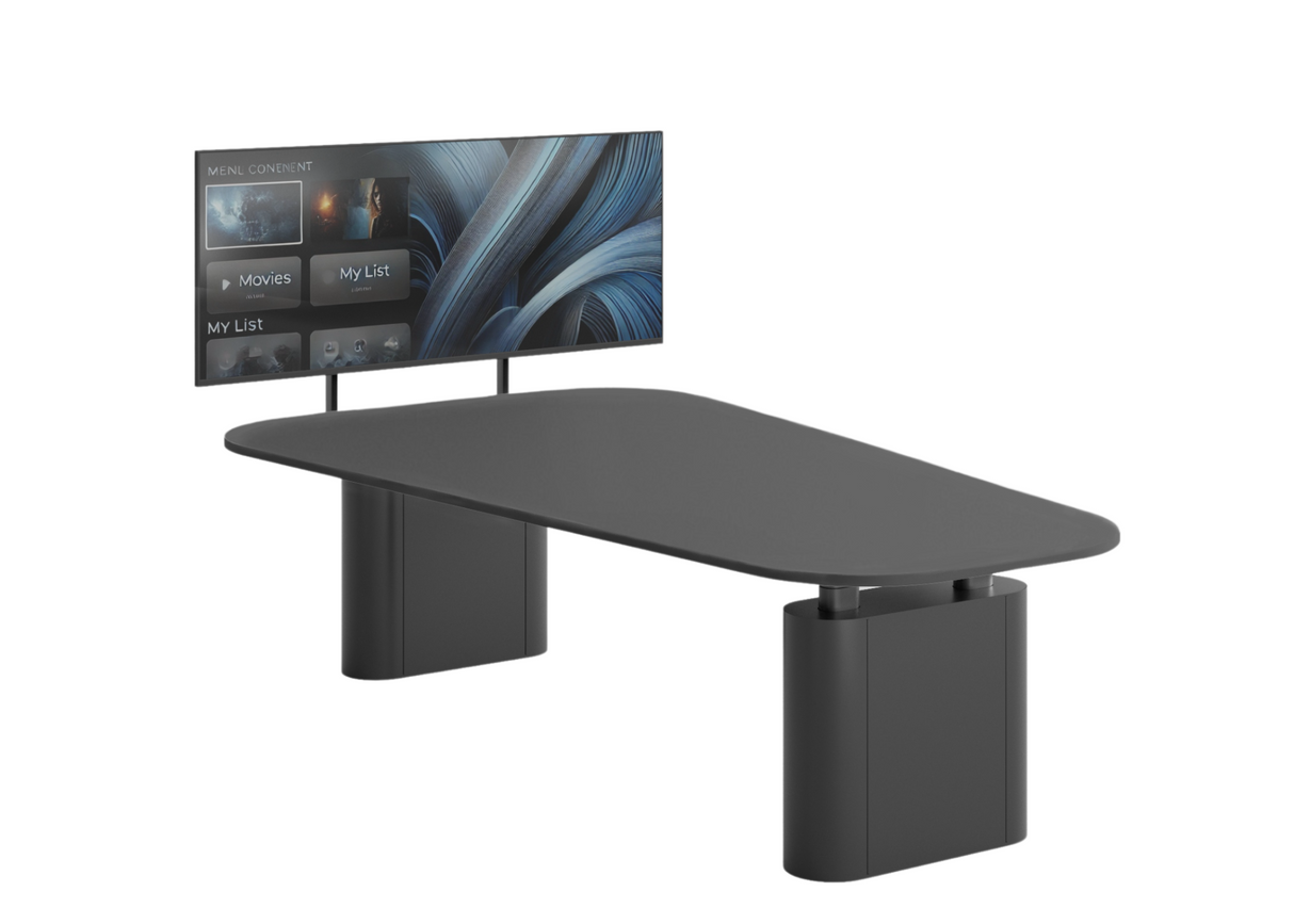 DD Sky Borne Electric Height adjustable Boardroom Table with TV Bracket