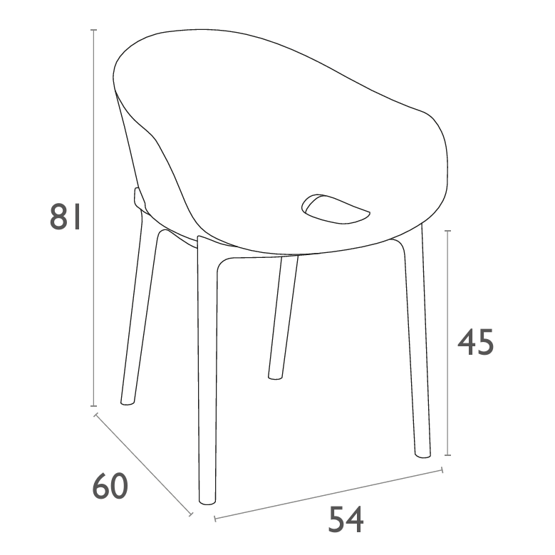 FL Sky Pro Hospitality Stacking Outdoor Dining Chair