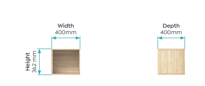 OL Cubby Rhodes Wall Mount Shelving Unit Components