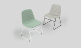 OL Sofia Fabric Upholstered Sled Base Breakout Chair
