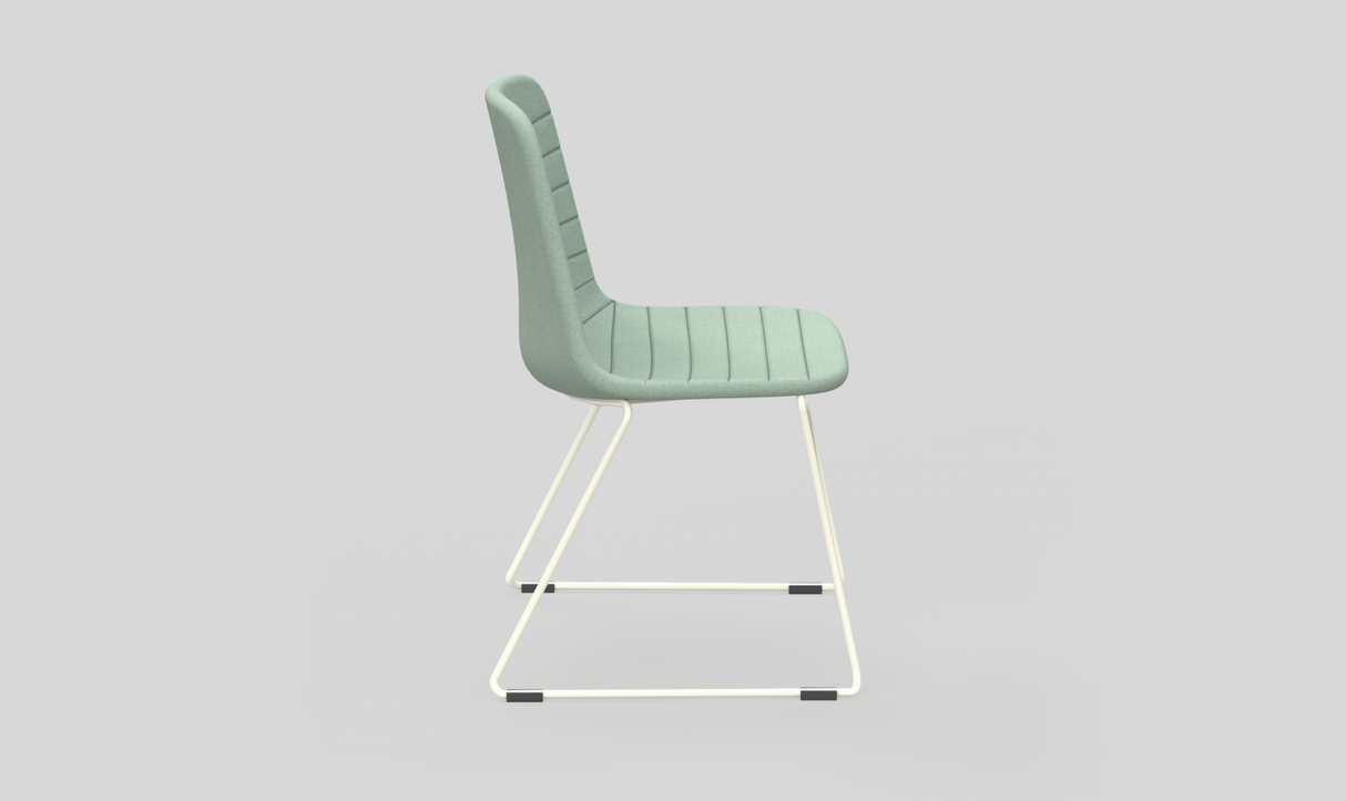 OL Sofia Fabric Upholstered Sled Base Breakout Chair