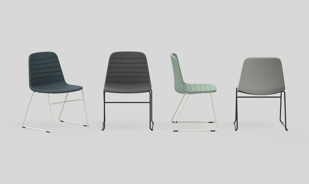 OL Sofia Fabric Upholstered Sled Base Breakout Chair