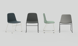 OL Sofia Fabric Upholstered Sled Base Breakout Chair