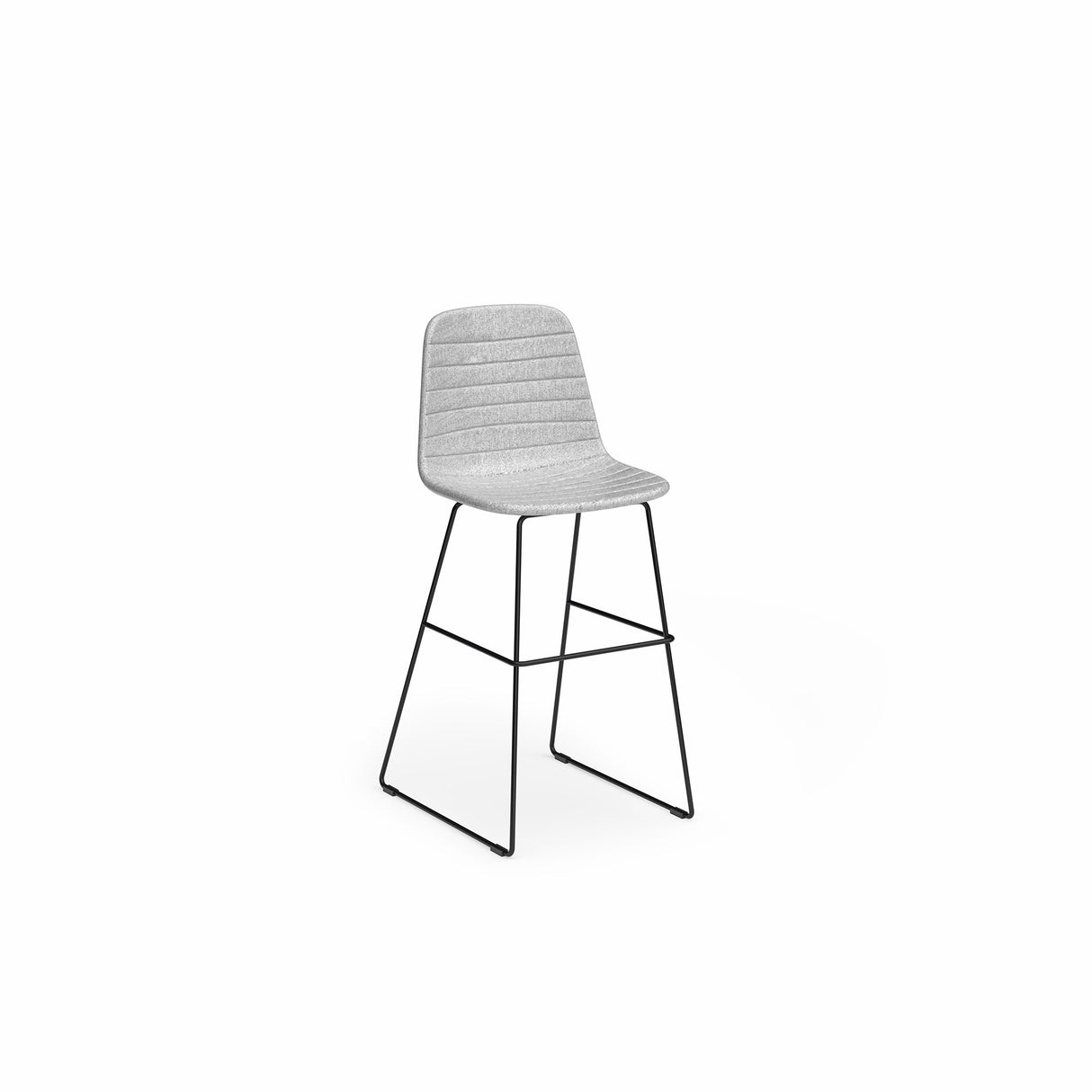 OL Sofia Fabric Upholstered Sled Base Bar Stool