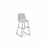 OL Sofia Fabric Upholstered Sled Base Bar Stool